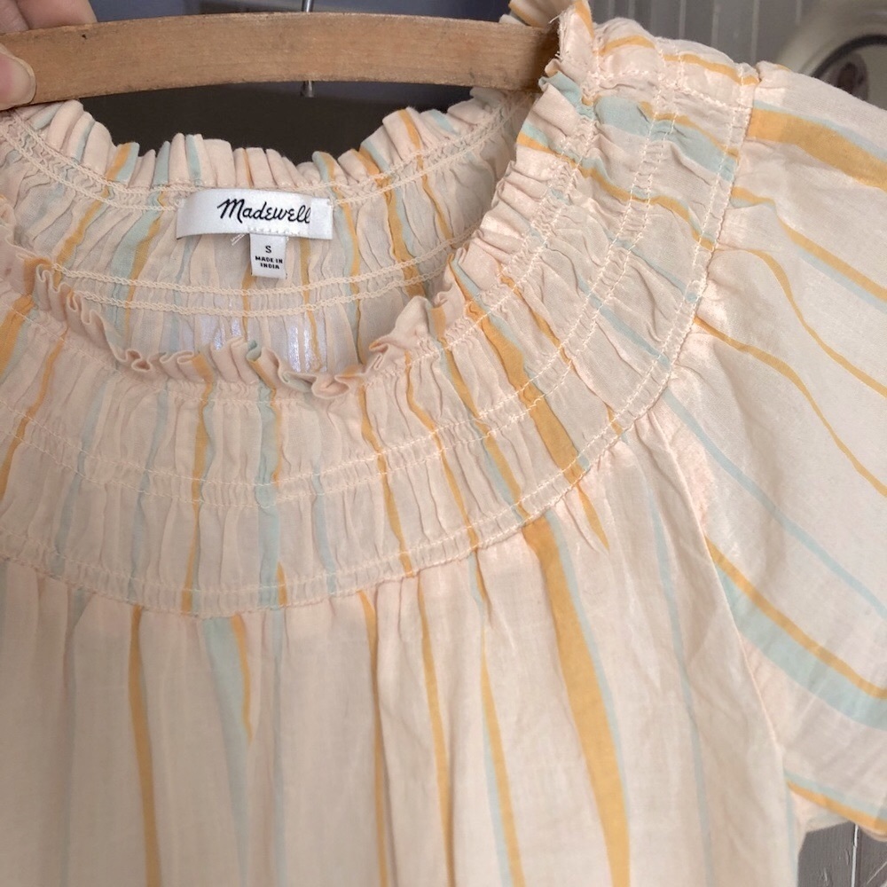 MADEWELL SUMMER TOP! Cute stripe airy top!